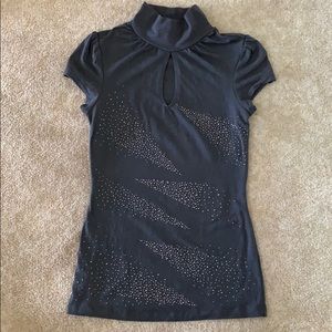 Express mock neck tee